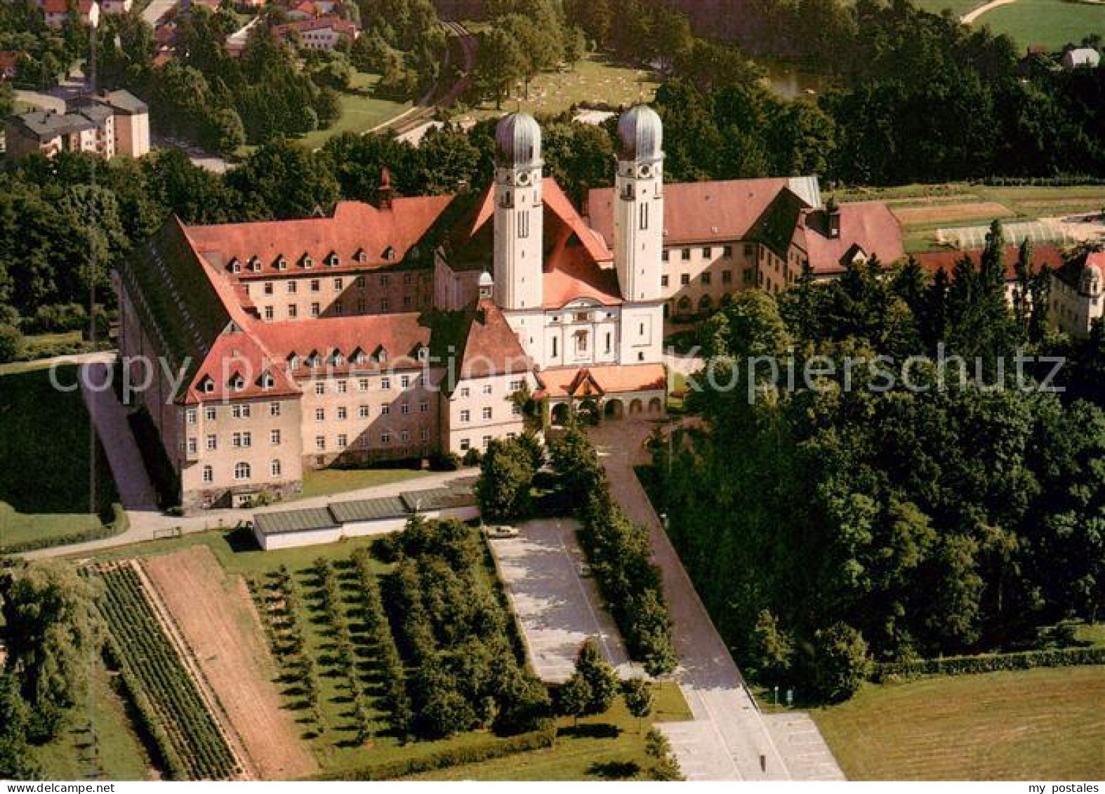 73656685 Vilshofen Donau Benediktinerabtei Schweiklberg Fliegeraufnahme Vilshofe - Vilshofen