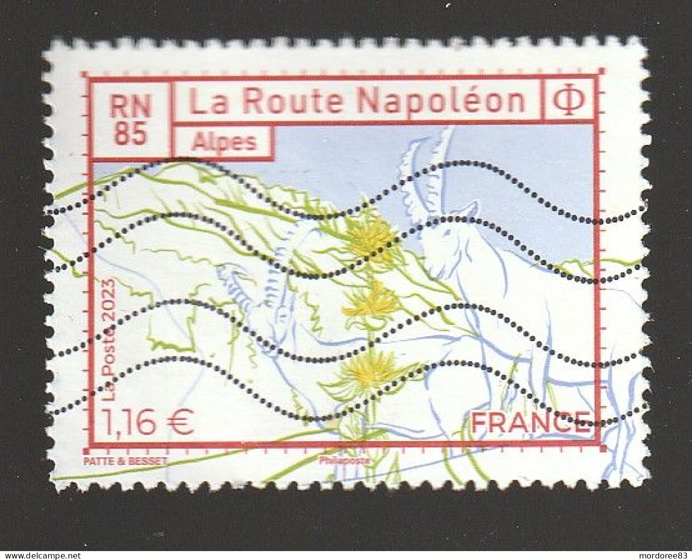 FRANCE 2023 LA ROUTE NAPOLEON ALPES OBLITERE - Gebruikt