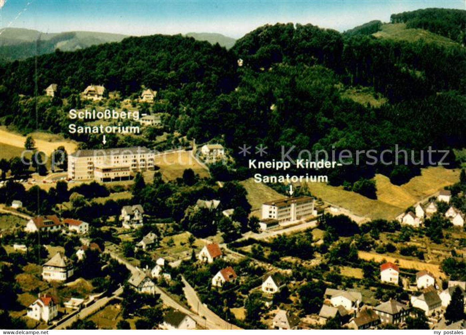 73656628 Laasphe Schlossberg Sanatorium Kneipp Kinder Sanatorium Fliegeraufnahme - Bad Laasphe