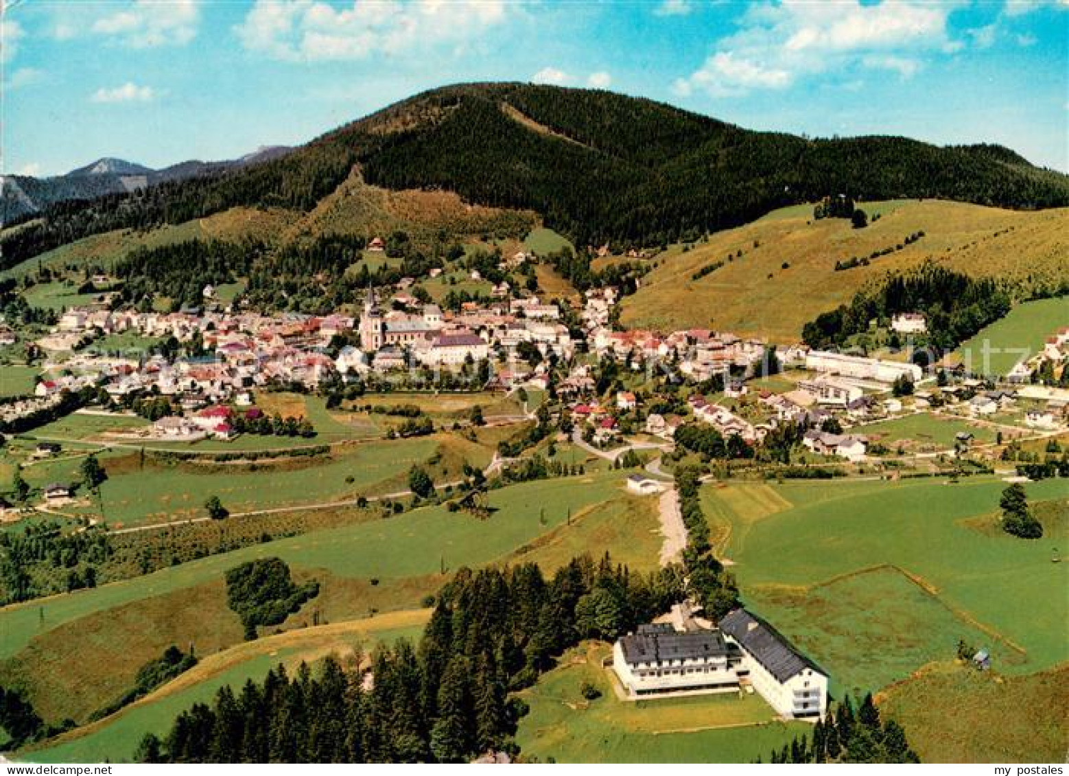 73656588 Mariazell Steiermark Bundesschullandheim Fliegeraufnahme Mariazell Stei - Sonstige & Ohne Zuordnung