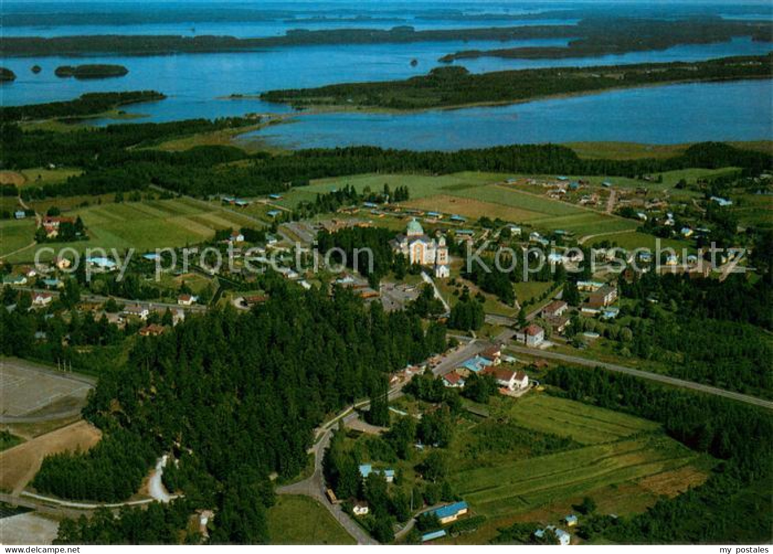 73656542 Kerimaeki Fliegeraufnahme Mit Kirche Kerimaeki - Finland