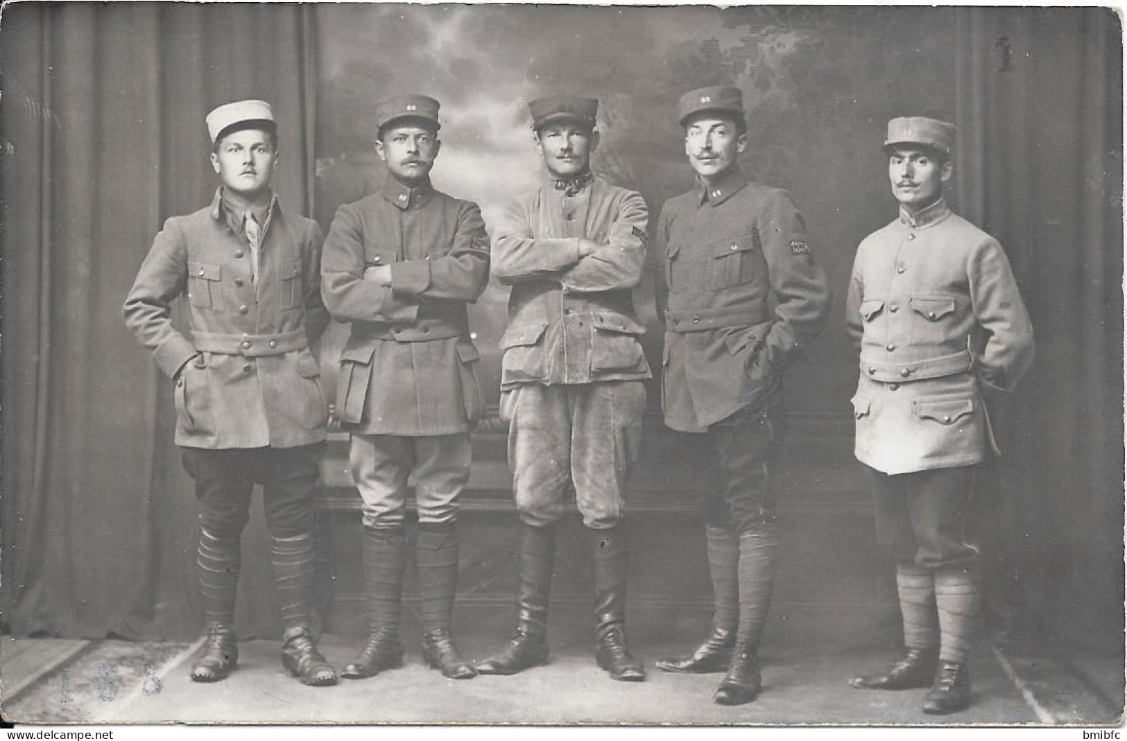 1917 Carte Photo écrite Au Dos   Kriegsgefangenensendung    + Tampon HohenAsperg - Personnages