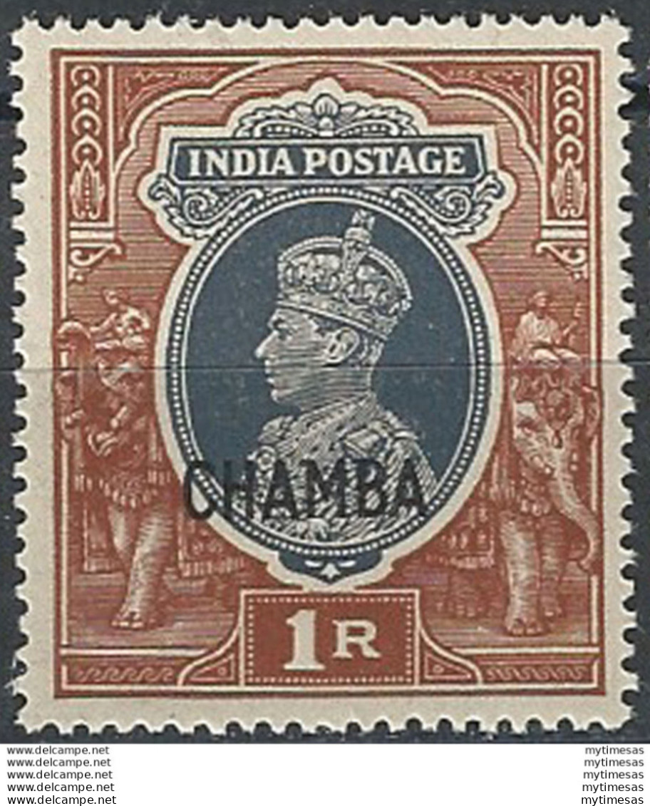 1942-47 India Convention States Chamba 1v. MNH SG N. 102 - Otros & Sin Clasificación