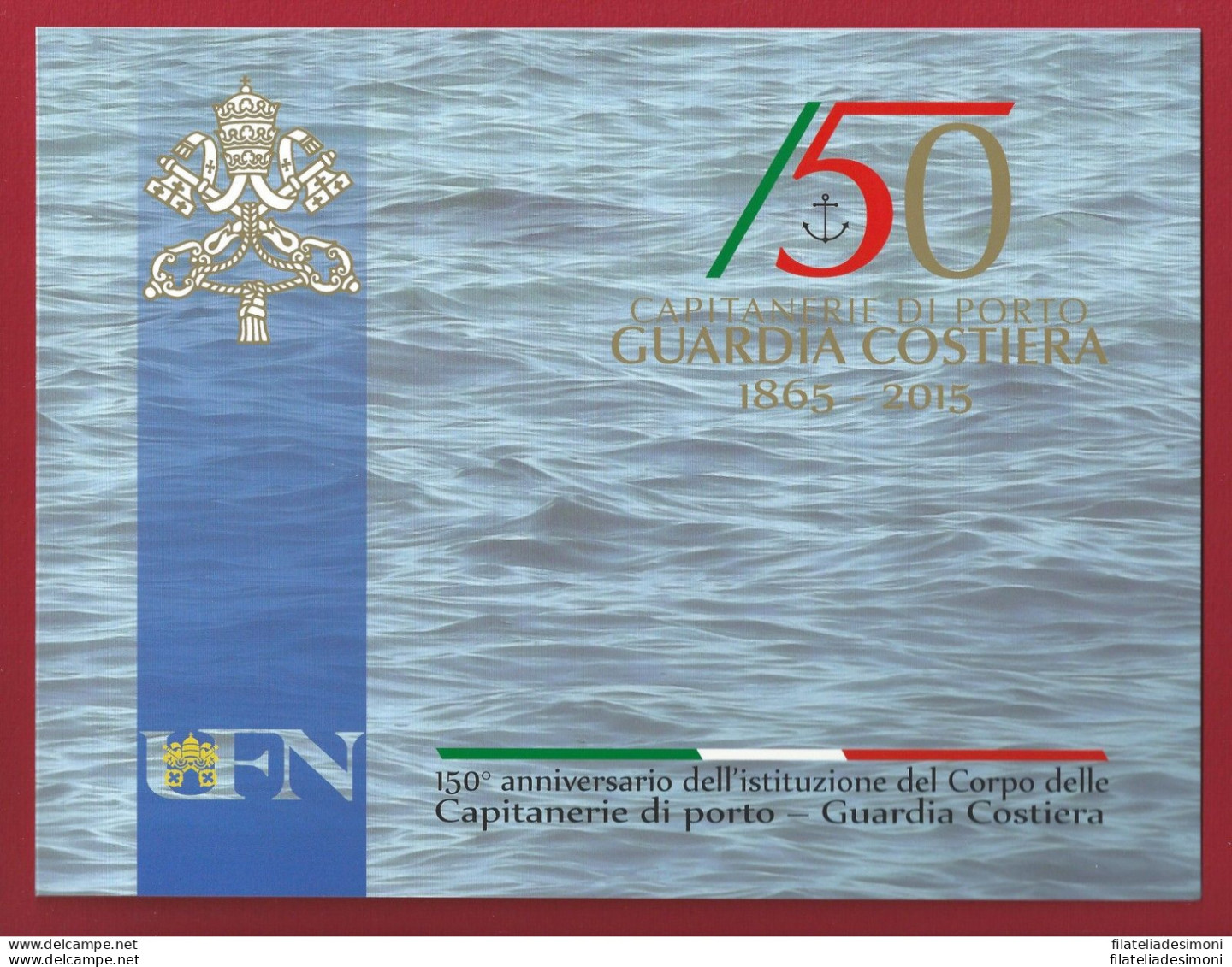 2015 Vaticano , FOLDER 150 GUARDIA COSTIERA - Sonstige & Ohne Zuordnung