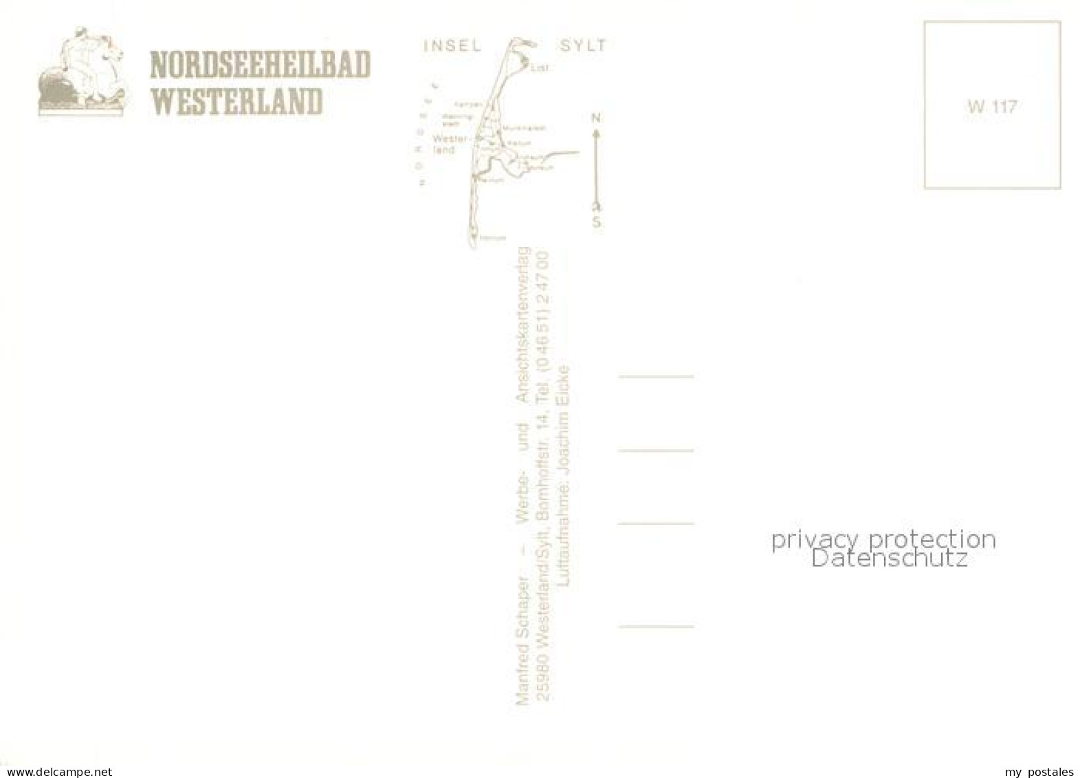 73656505 Westerland Sylt Fliegeraufnahme Westerland Sylt - Autres & Non Classés