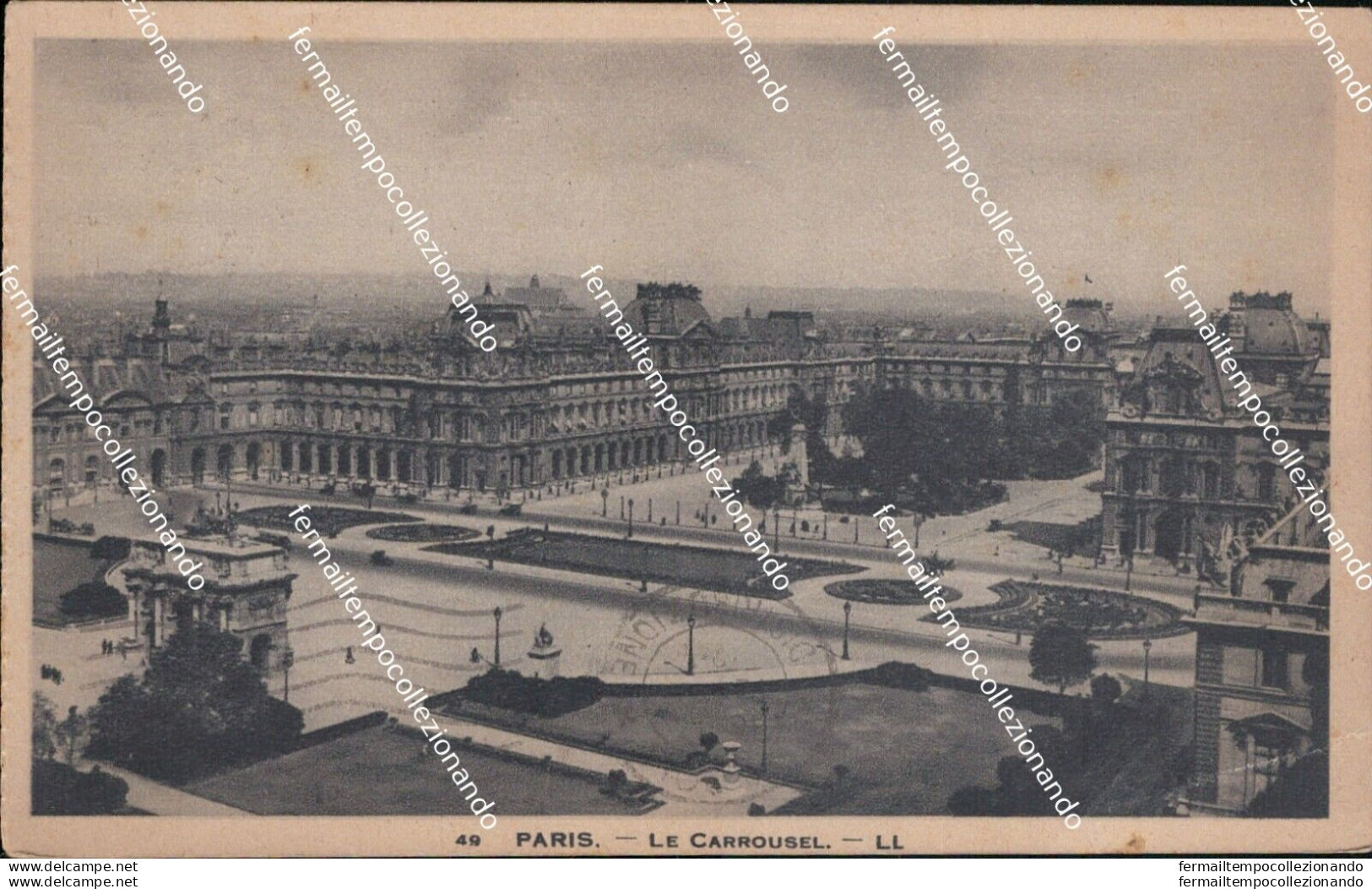 At213 Cartolina Paris Le Carrousel - Milano