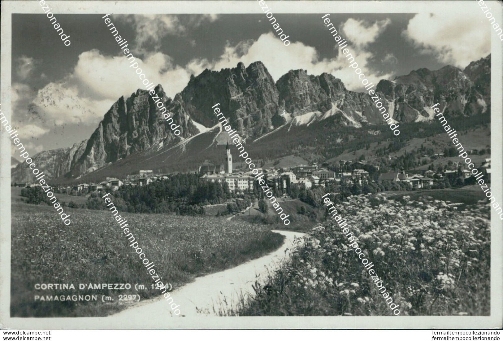 Be364 Cartolina Cortina D'ampezzo Pamagagnon Provincia Di Belluno - Belluno