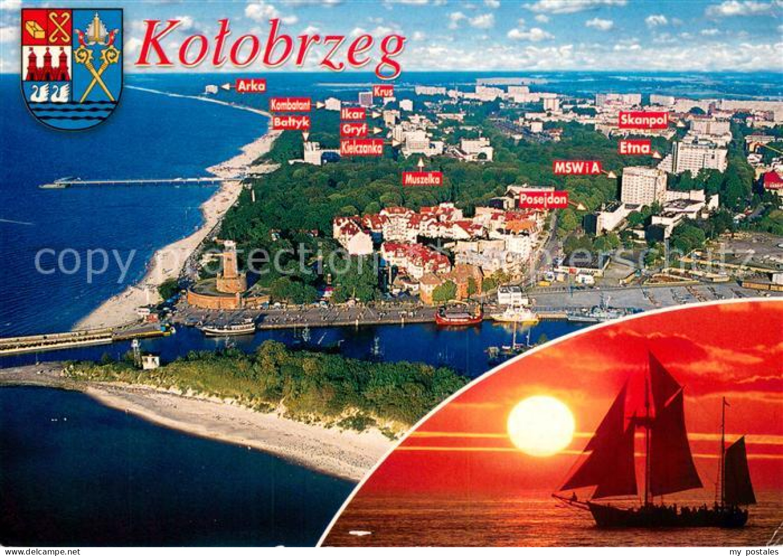 73656426 Kolobrzeg Polen Fliegeraufnahme Kolobrzeg Polen - Pologne