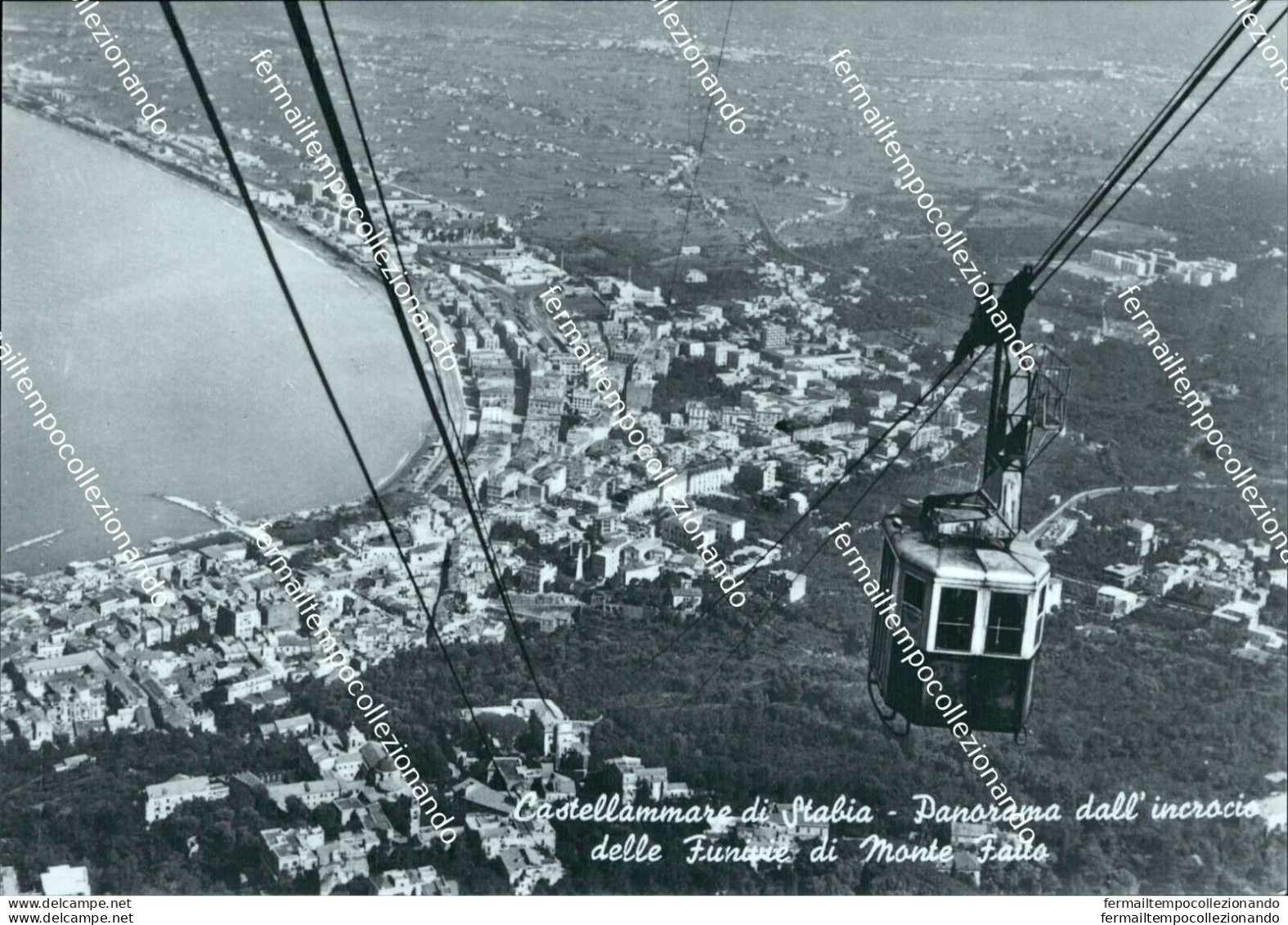 N791 Castellammare Di Stabia Panorama Dall'incrocio Delle Funivie Di Monte Faito - Napoli