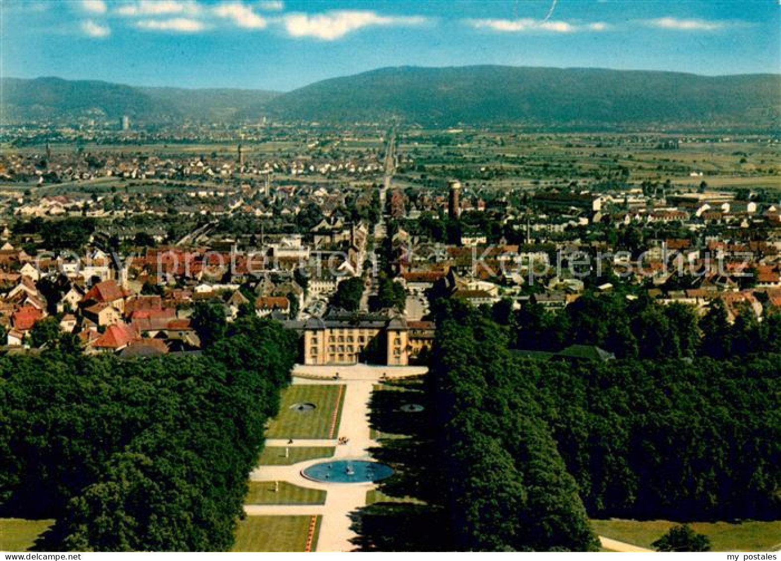 73656395 Schwetzingen Fliegeraufnahme Mit Schlossgarten Schwetzingen - Schwetzingen