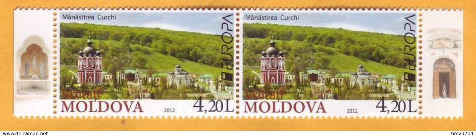 2012 Moldova Moldavie  Europa Cept  Visit Moldova. Tourism, Kurki, Christianity, 2v Mint - Moldawien (Moldau)