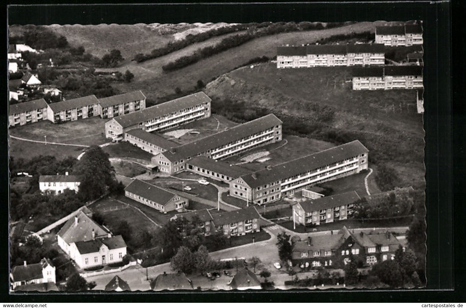 AK Glücksburg An Der Ostsee, Blick Auf Das DRK Altersheim, Fliegeraufnahme  - Glücksburg