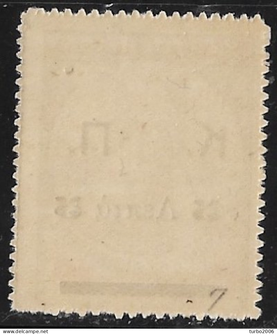 GREECE 1917 Overprinted Fiscals 5 L / 10 L Violet / Red K.P. Big Letters Vl. C 57 MNH - Liefdadigheid