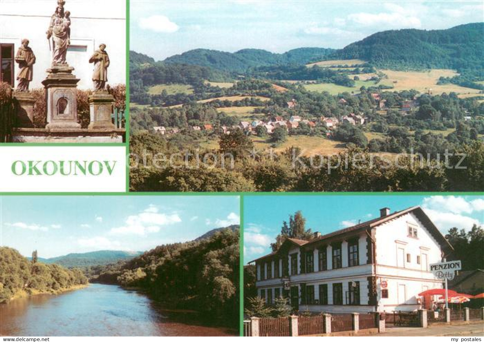 73656106 Okounov Chomutov Denkmal Landschaftspanorama Partie Am Fluss Pension Be - Tchéquie