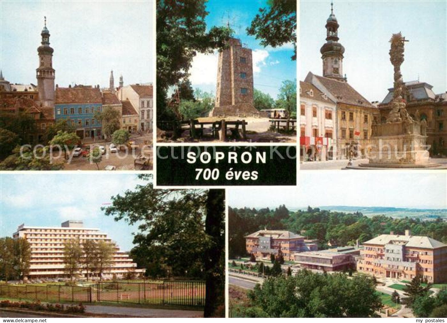 73656091 Sopron Oedenburg Motive Innenstadt Saeule Turm  - Hongrie