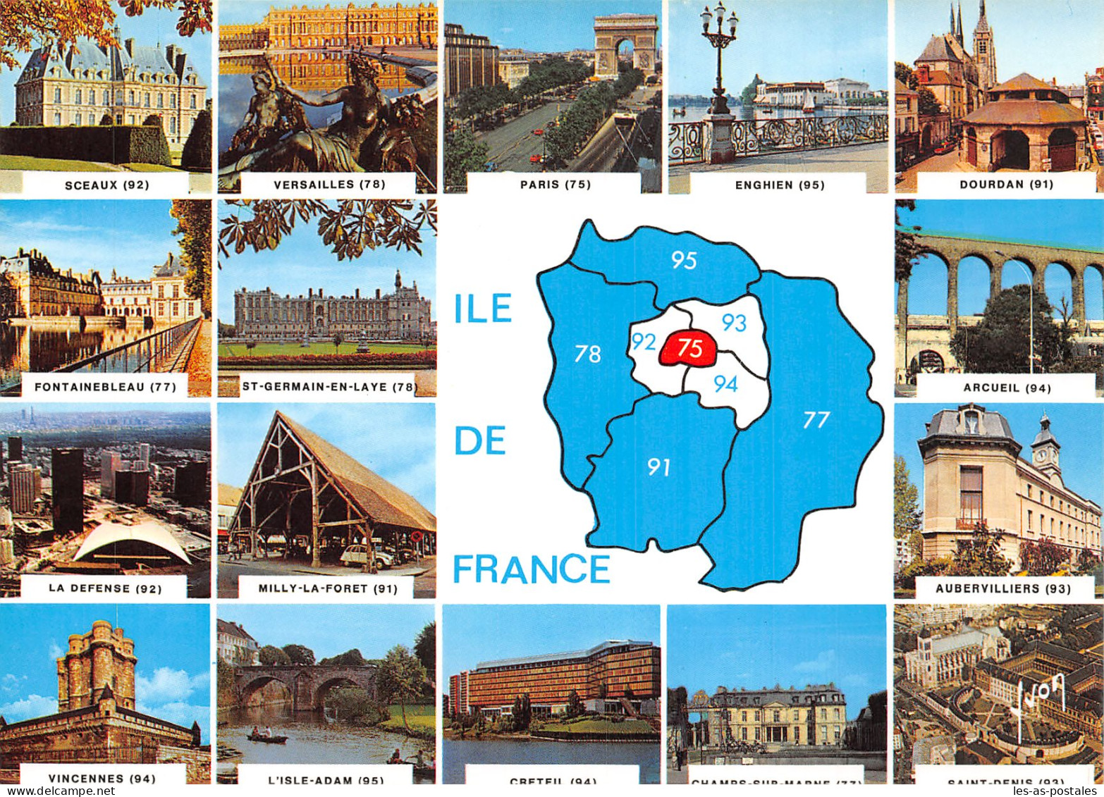 75 PARIS ILE DE France - Mehransichten, Panoramakarten