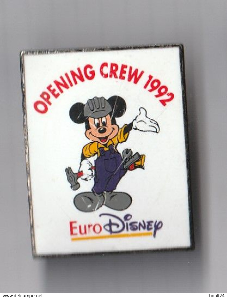 PIN'S THEME BD  MICKEY  EURO DISNEY  OPENING CREW 1992 - Fumetti
