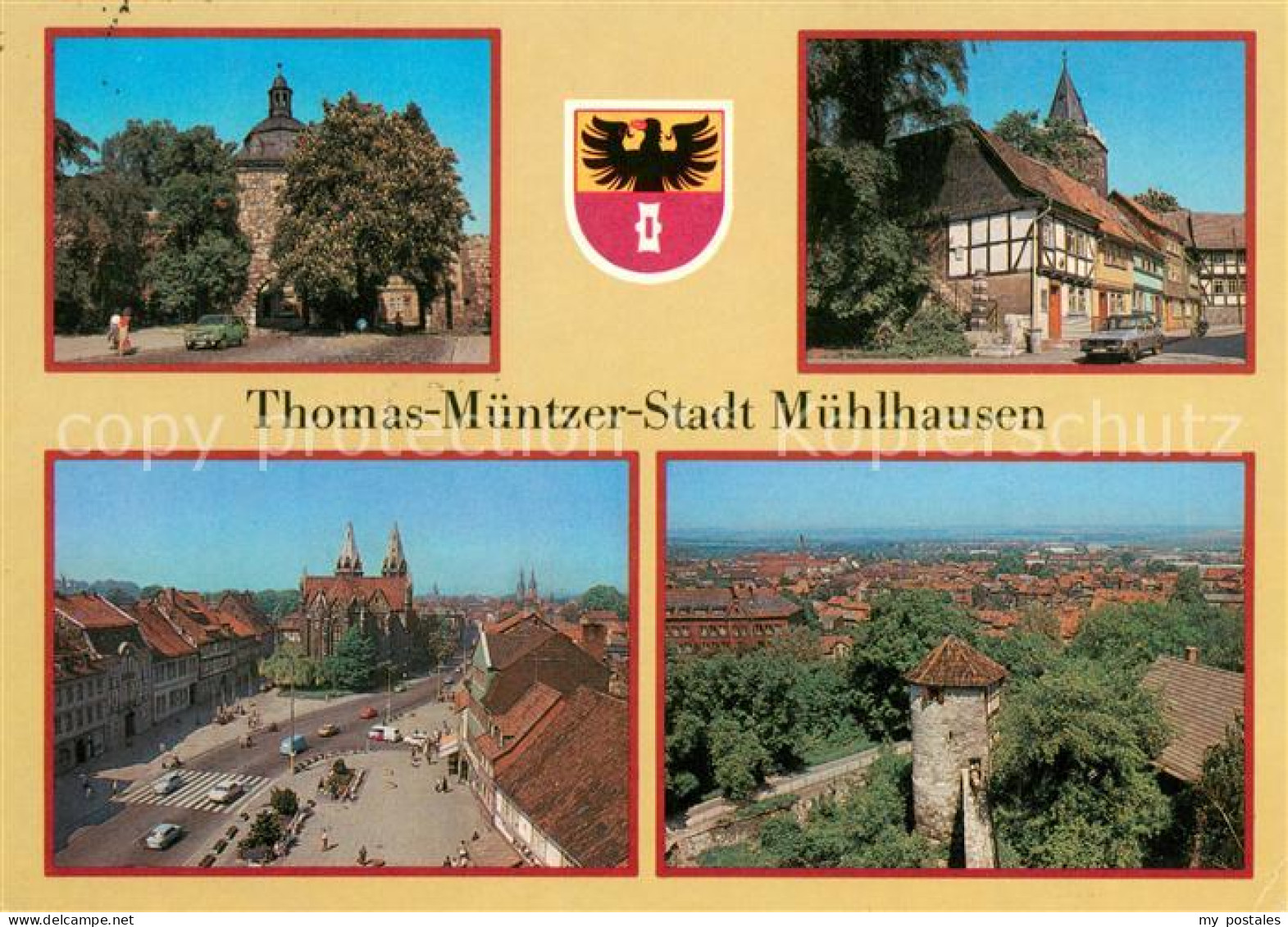 73656003 Muehlhausen Thueringen Panorama Thomas Muentzer Stadt Frauentor Rabentu - Muehlhausen