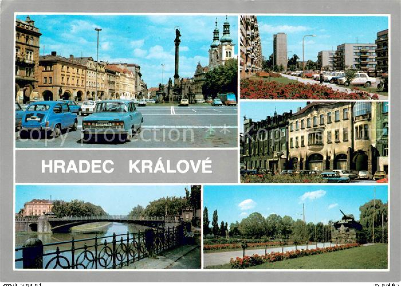 73655993 Hradec Kralove Kralovehradecko Motive Innenstadt Platz Saeule Denkmal B - Tschechische Republik