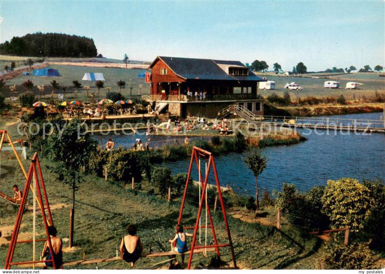 73655970 Gouvy Camping Peche Piscine Canotage Refuges Terrain De Jeux Bar Restau - Gouvy