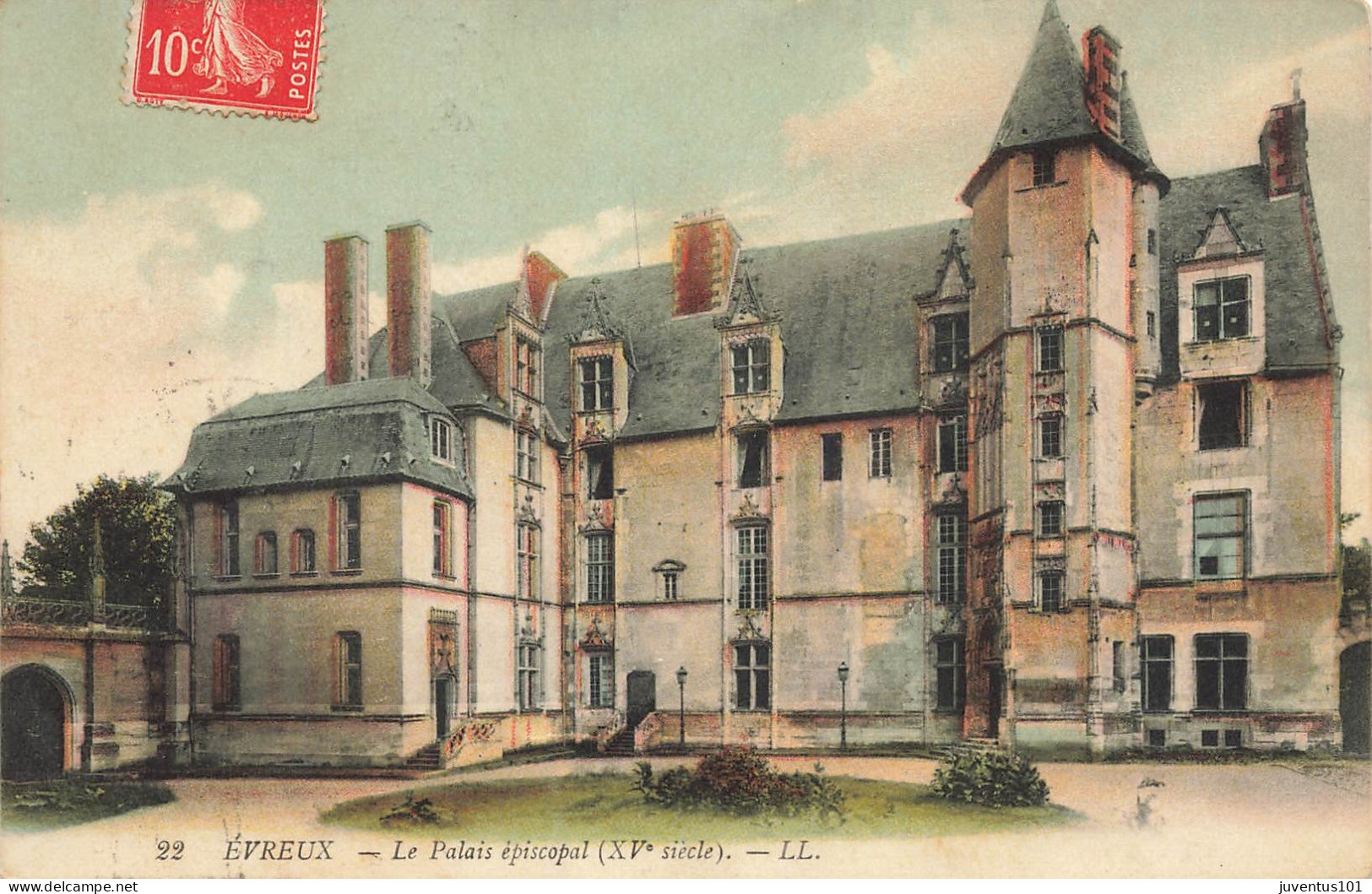 CPA Evreux-Le Palais épiscopal-22-Timbre   L2877 - Evreux