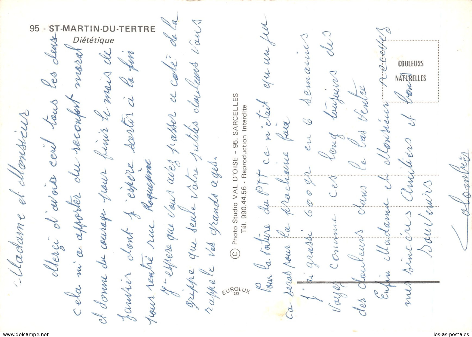 95 SAINT MARTIN DU TERTRE DIETETIQUE - Saint-Martin-du-Tertre