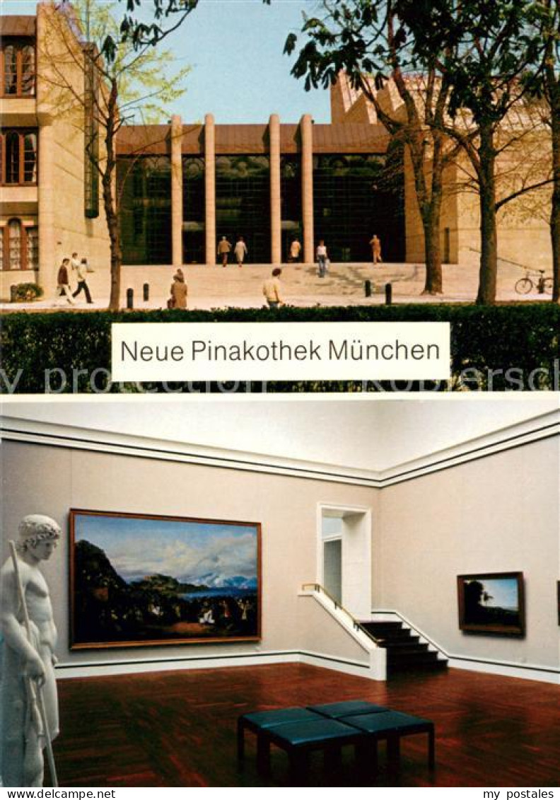 73655880 Muenchen Neue Pinakothek Statue Gemaelde Muenchen - München