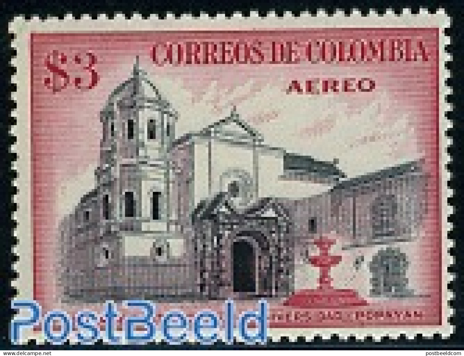 Colombia 1954 Stamp Out Of Set, Mint NH, Science - Education - Colombie