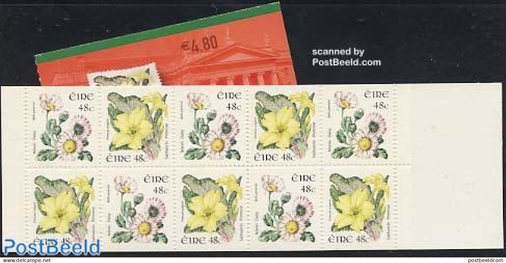 Ireland 2004 Flowers Booklet, Mint NH, Nature - Flowers & Plants - Stamp Booklets - Unused Stamps