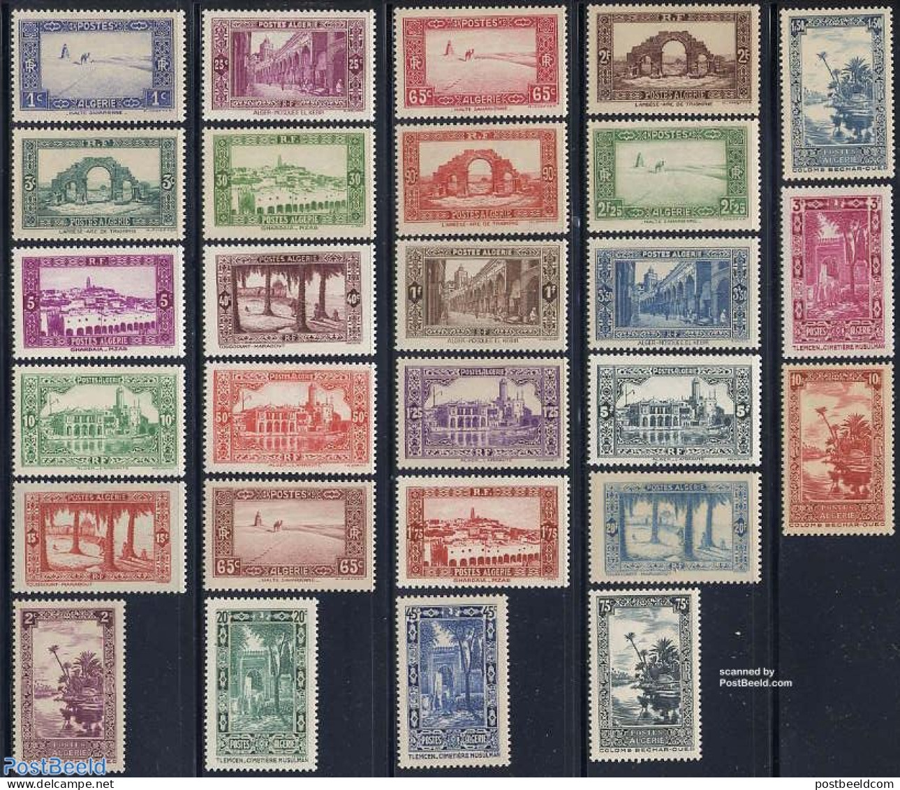 Algeria 1936 Definitives 27v, Mint NH - Unused Stamps