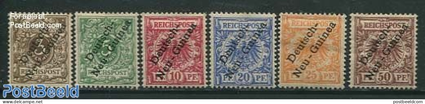 Germany, Colonies 1897 Neu-Guinea, Overprints 6v, Unused (hinged) - Other & Unclassified