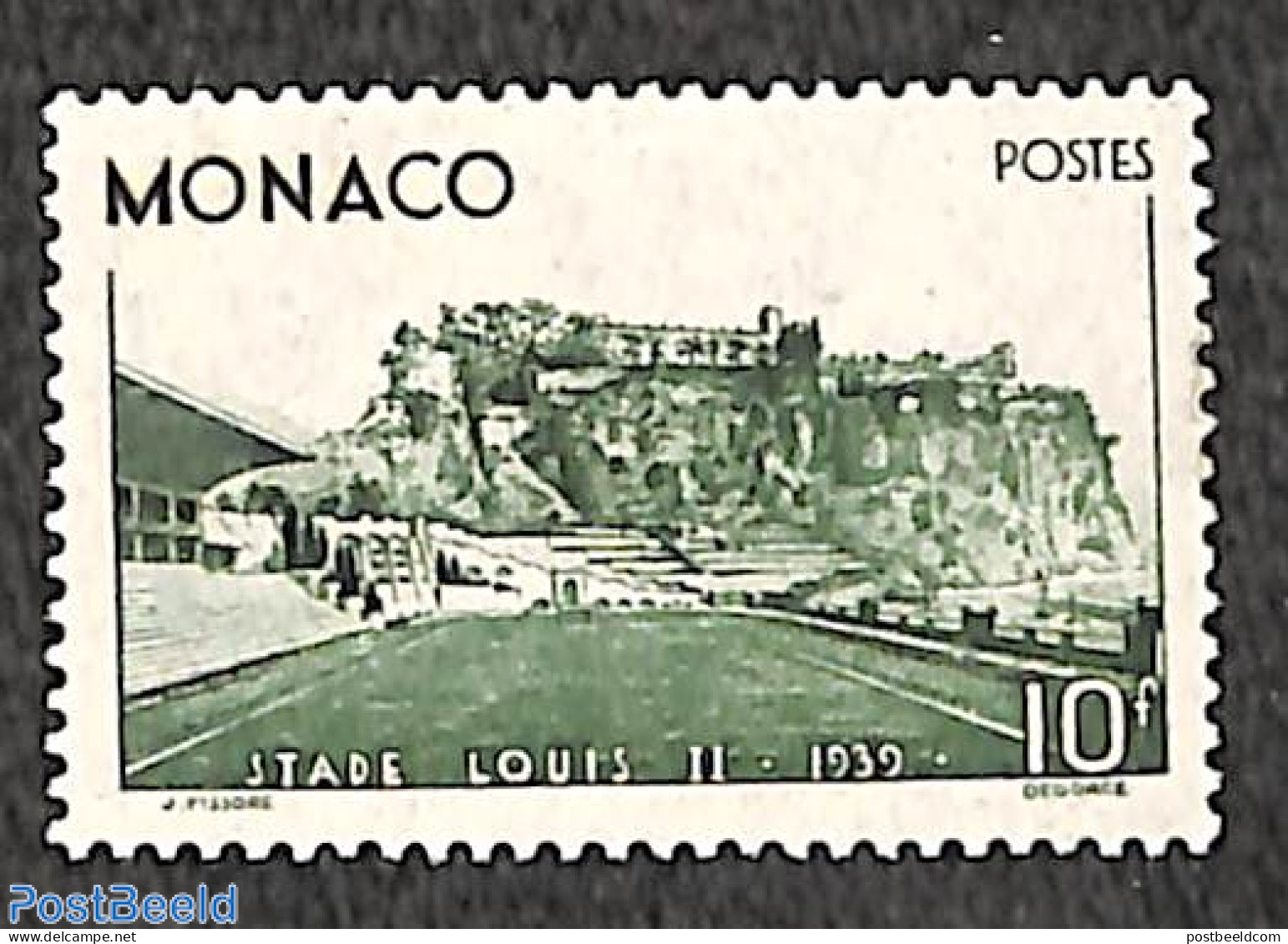 Monaco 1939 New Stadium 1v, Mint NH, Sport - Sport (other And Mixed) - Neufs