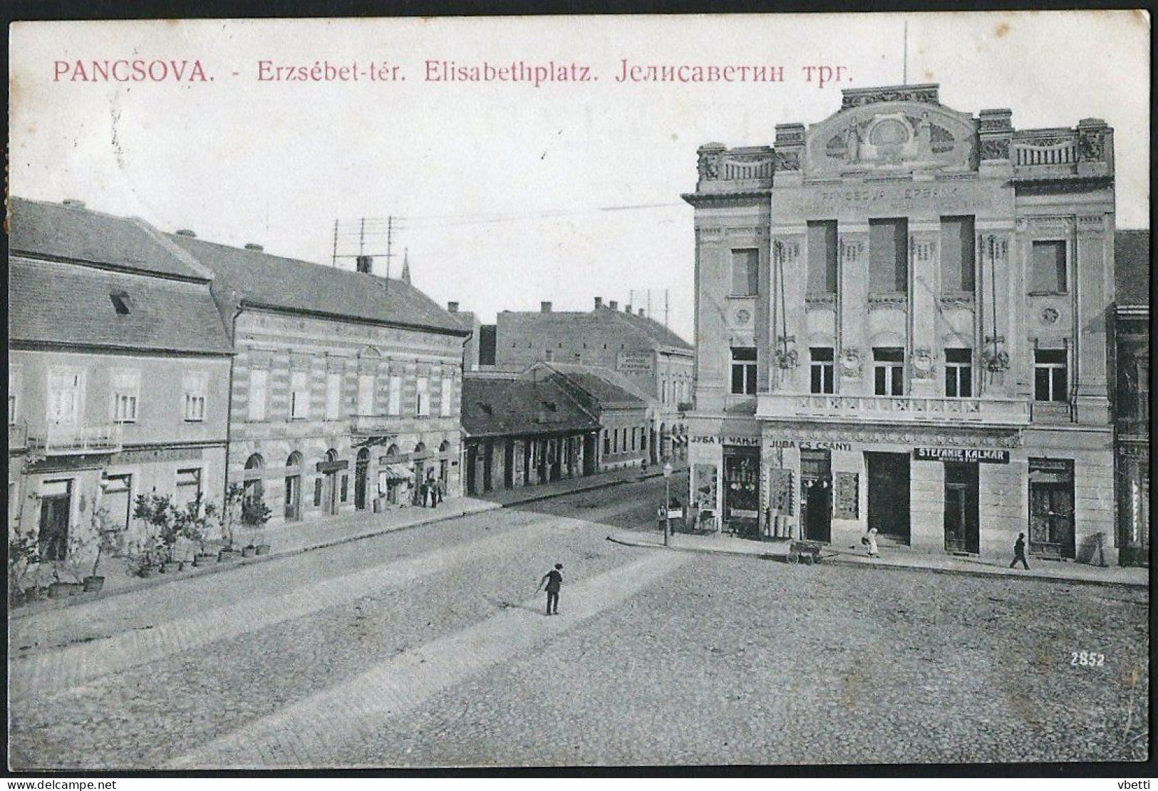 Serbia / Hungary: Pancsova (Pančevo / Pantschowa / Panciova), Erzsébet-tér / Elisabethplatz  1908 - Serbie
