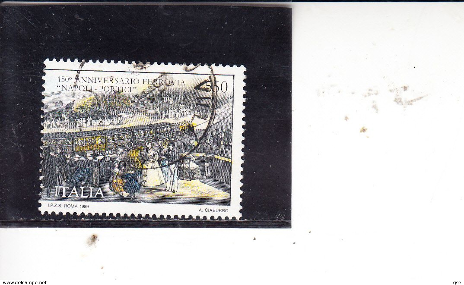 ITALIA  1989 -  Sassone  1881° - Trasporti - Ferrovie - 1981-90: Used