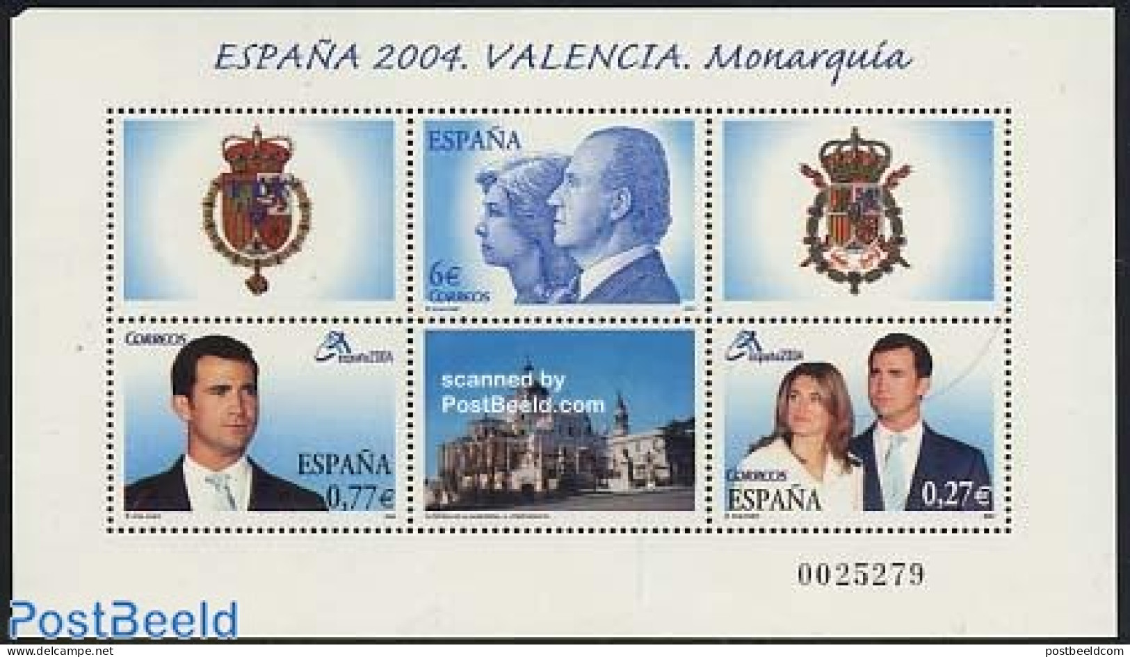 Spain 2004 Espana, Monarchy S/s The Corners Are Usually Affected, Mint NH, History - Coat Of Arms - Kings & Queens (Ro.. - Unused Stamps