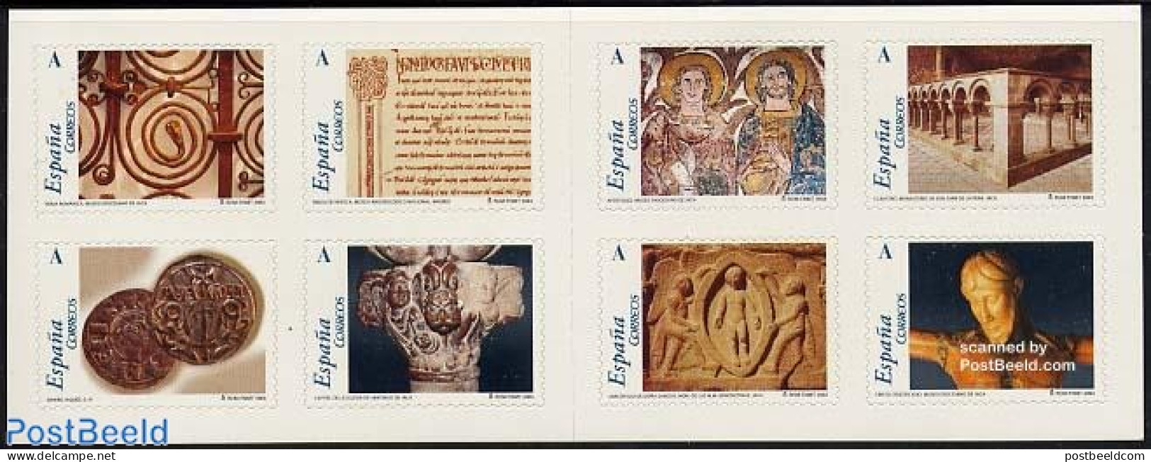 Spain 2004 Xacobeo 2004 8v In Booklet, Mint NH, Various - Stamp Booklets - Money On Stamps - Art - Books - Sculpture - Unused Stamps