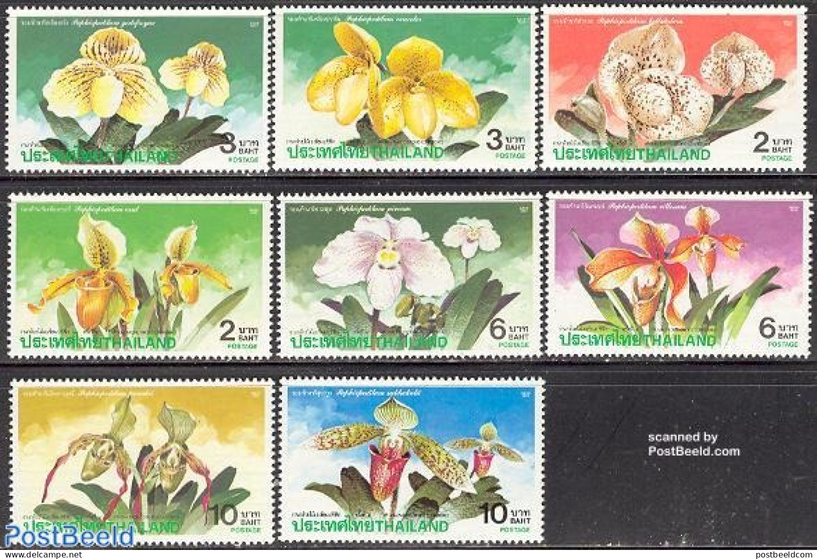 Thailand 1992 Orchid Conference 8v, Mint NH, Nature - Flowers & Plants - Orchids - Thailand