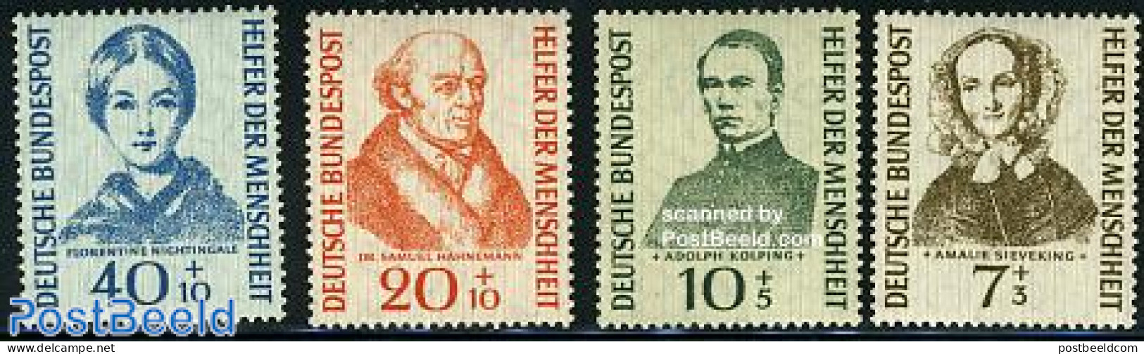 Germany, Federal Republic 1955 Welfare 4v, Mint NH, Health - Health - Unused Stamps