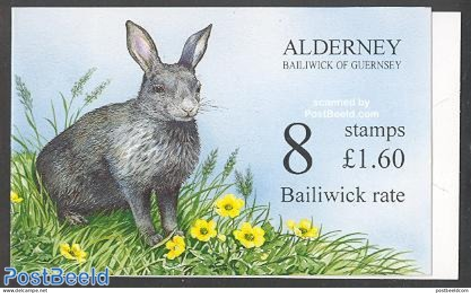 Alderney 1998 Rabbit Booklet, Mint NH, Nature - Animals (others & Mixed) - Rabbits / Hares - Stamp Booklets - Zonder Classificatie