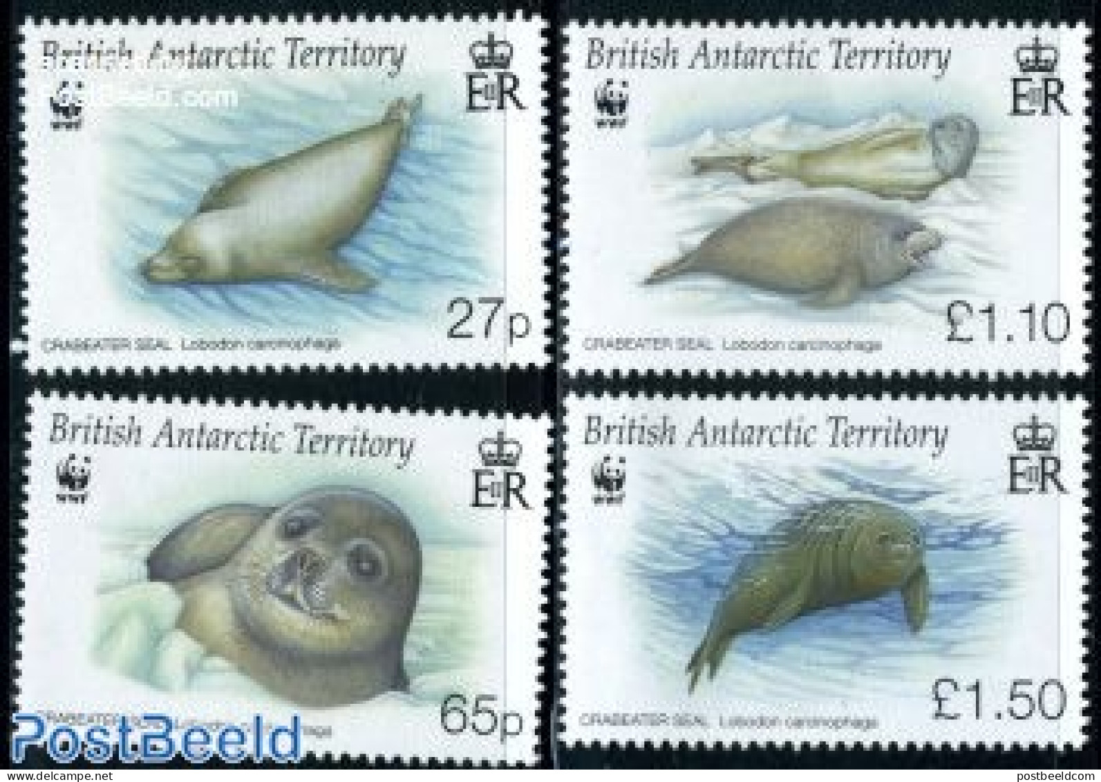 British Antarctica 2009 WWF, Seals 4v, Mint NH, Nature - Sea Mammals - World Wildlife Fund (WWF) - Other & Unclassified