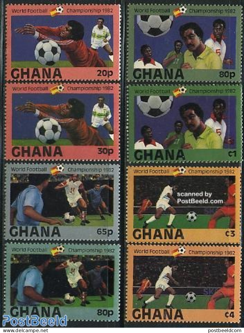 Ghana 1982 World Cup Football 8v, Mint NH, Sport - Football - Other & Unclassified