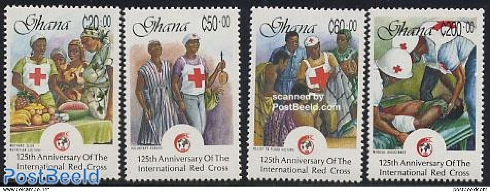 Ghana 1988 Red Cross 4v, Mint NH, Health - Red Cross - Rotes Kreuz