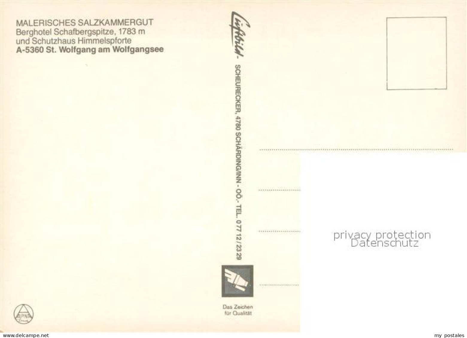 73655772 St Wolfgang Salzkammergut Berghotel Schafbergspitze Schutzhaus Himmelsp - Sonstige & Ohne Zuordnung