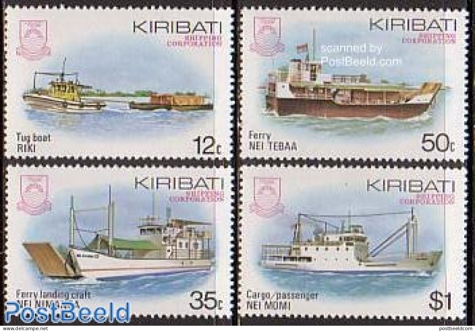 Kiribati 1984 Ships 4v, Mint NH, Transport - Ships And Boats - Boten