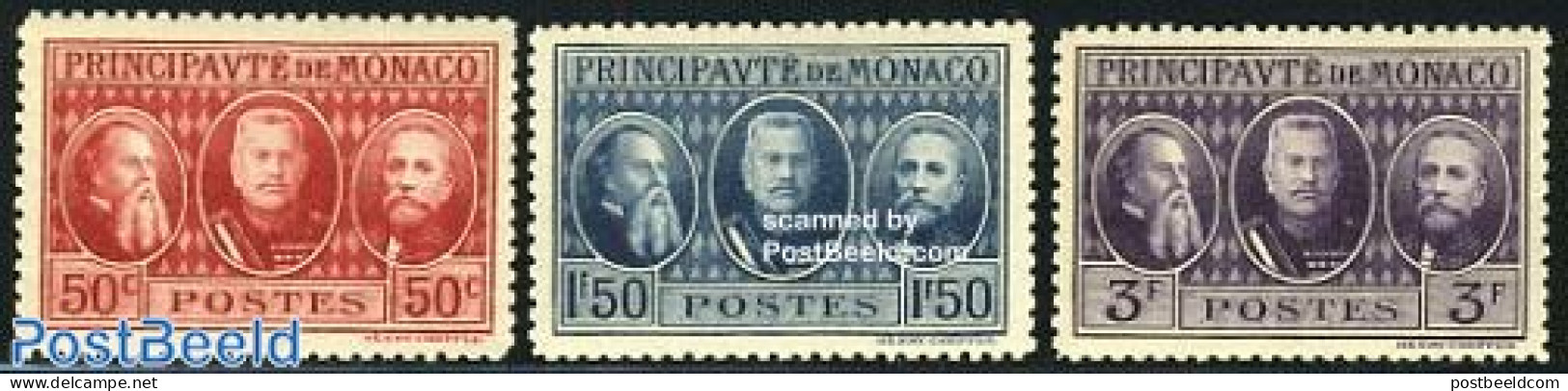 Monaco 1928 International Stamp Exposition 3v, Mint NH - Nuovi