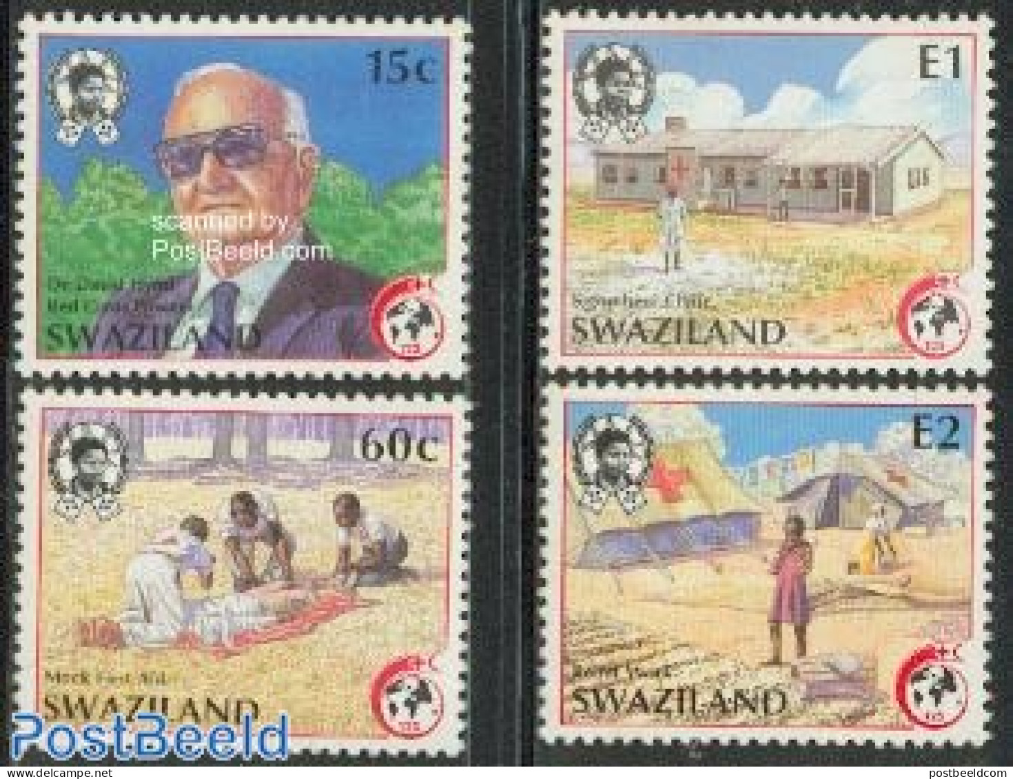 Eswatini/Swaziland 1989 Red Cross 4v, Mint NH, Health - Red Cross - Rotes Kreuz