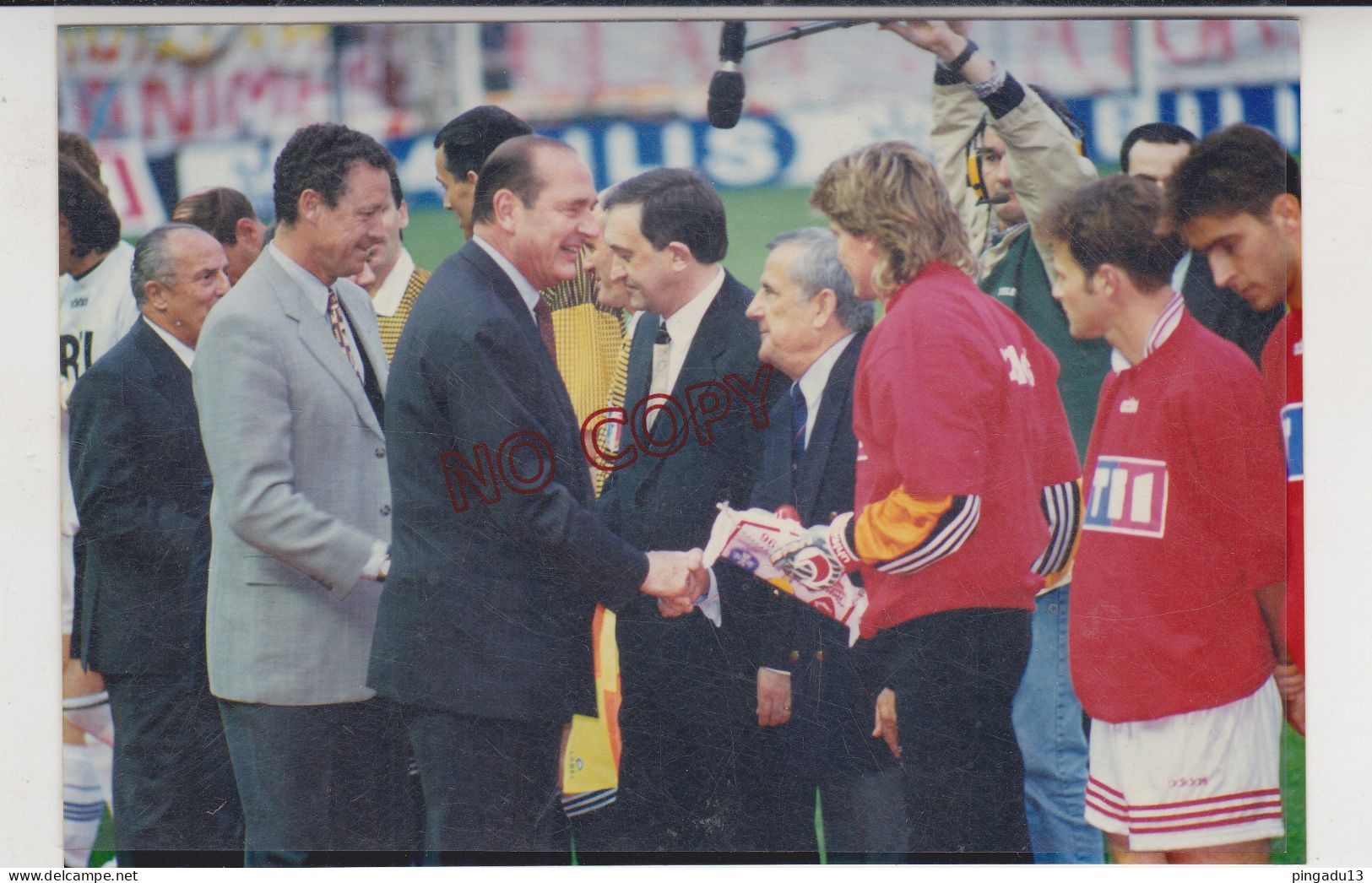 Fixe Football Coupe De France Finale 1995-1996 AJA-NIMES J Chirac - Deportes