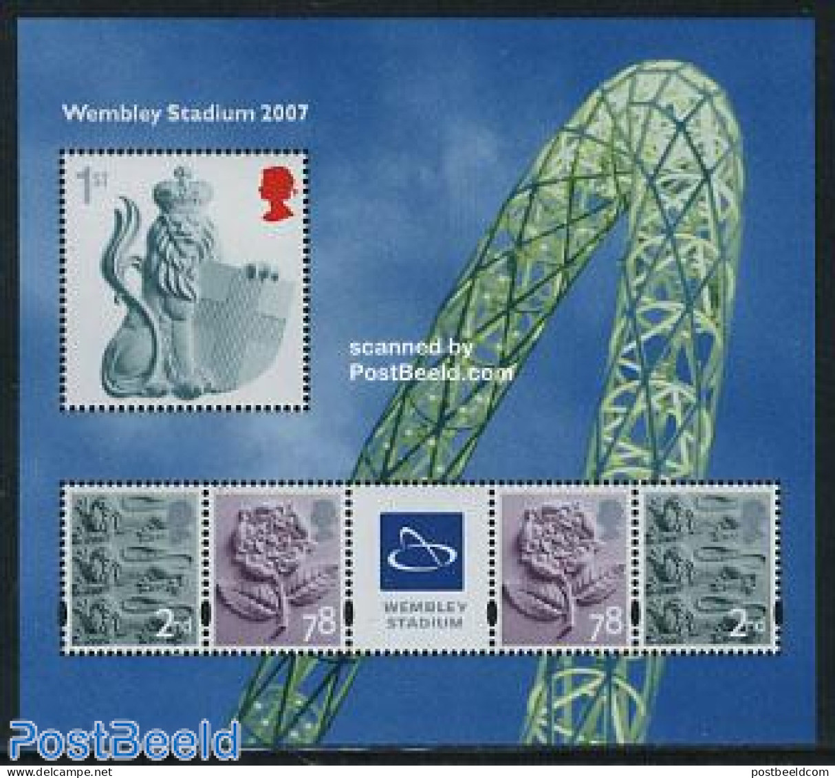 Great Britain 2007 Wembley Stadium S/s, Mint NH, Sport - Football - Sport (other And Mixed) - Unused Stamps