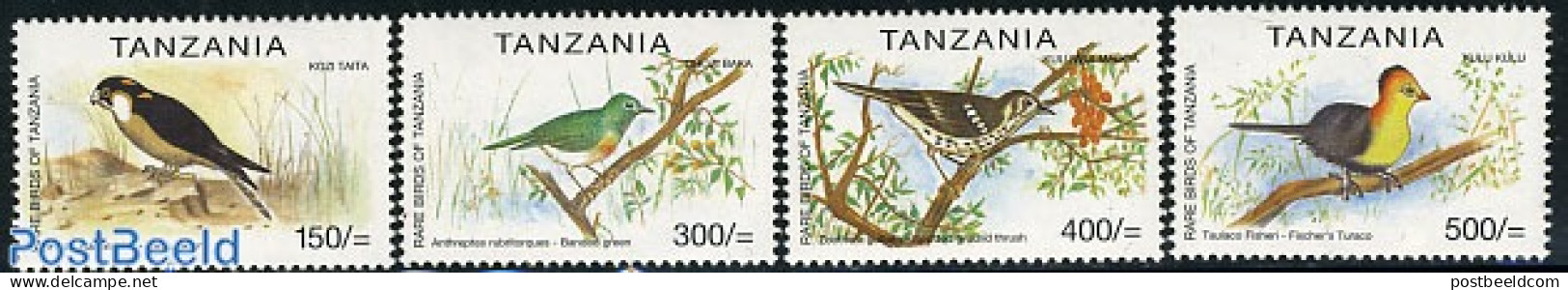 Tanzania 1999 Rare Birds 4v, Mint NH, Nature - Birds - Tanzanie (1964-...)