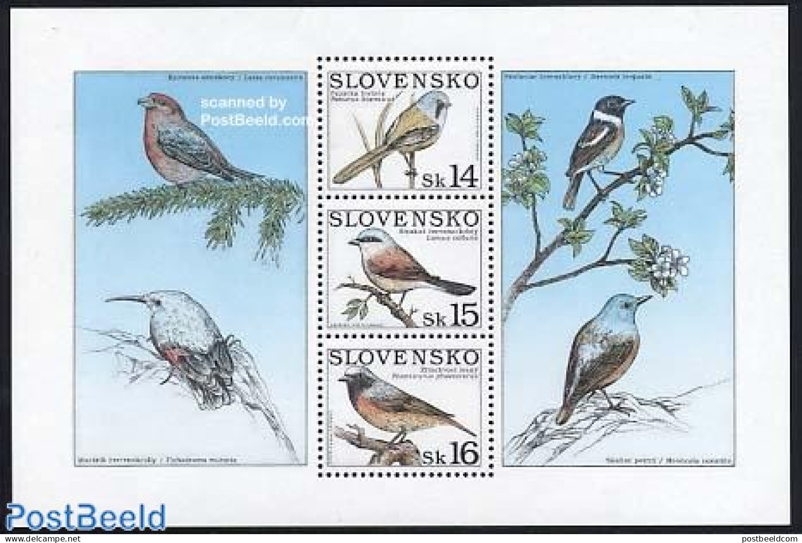 Slovakia 1999 Birds S/s, Mint NH, Nature - Birds - Unused Stamps